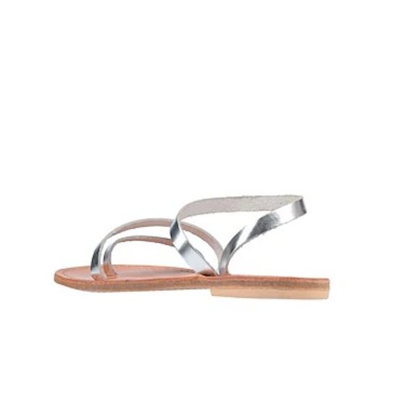 LANAPO CINQUE TERRE FLIP FLOPS - METALLIC SILVER - SIZE 9 - Picture 3 of 9